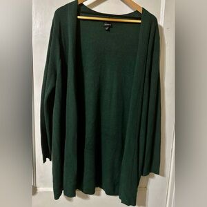 Torrid Dark Green Long Sleeve Cardigan plus size 3